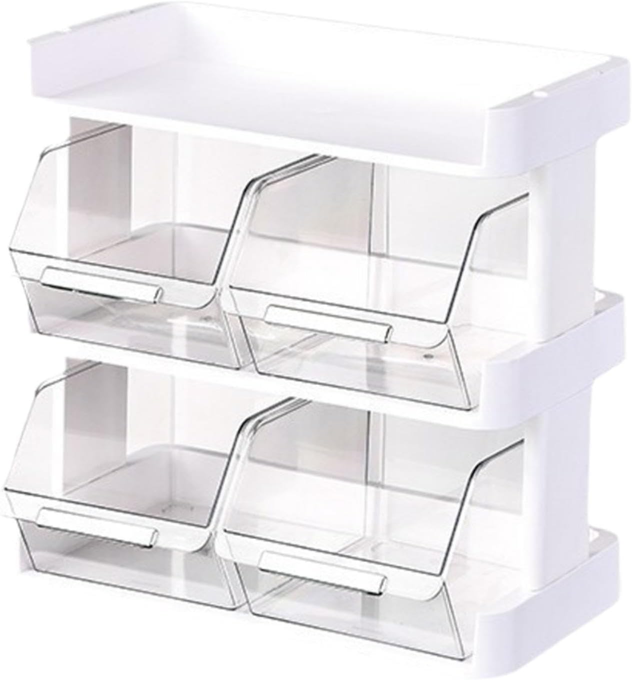 Tea Borganizer Tea Bags Organizer Cosmetic Storage Box Tea Storage Box Storage Rack for Countertop Kitchen Cabinet, 4 Tier/3 Tier