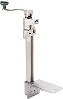 Vista 2 de TableTop King COM1BSS - Abrelatas manual resistente #10 con base de acero inoxidable