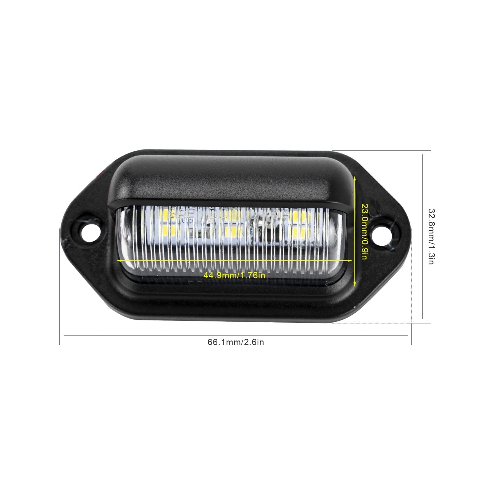 luce targa posteriore 2 Luci Per Bagagliaio Interno Per Camper, Per Roulotte, Camion, Rimorchio, Targa