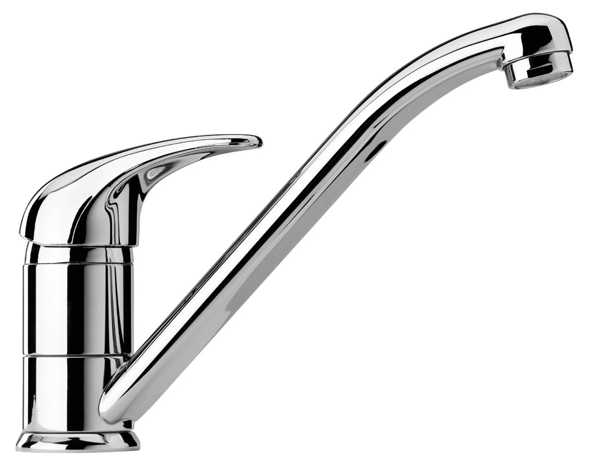 Sensou Nico LAVELLO ECO 35 02CR573P3ASU Single Lever Kitchen Mixer with Gleichachsiger Opening, Chrome