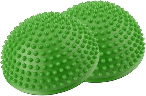 VGEBY 2 cápsulas de equilibrio por lote, pelota de masaje de pies, deportes, media bola, pilates, balón de equilibrio, erizo, juguete para yoga,