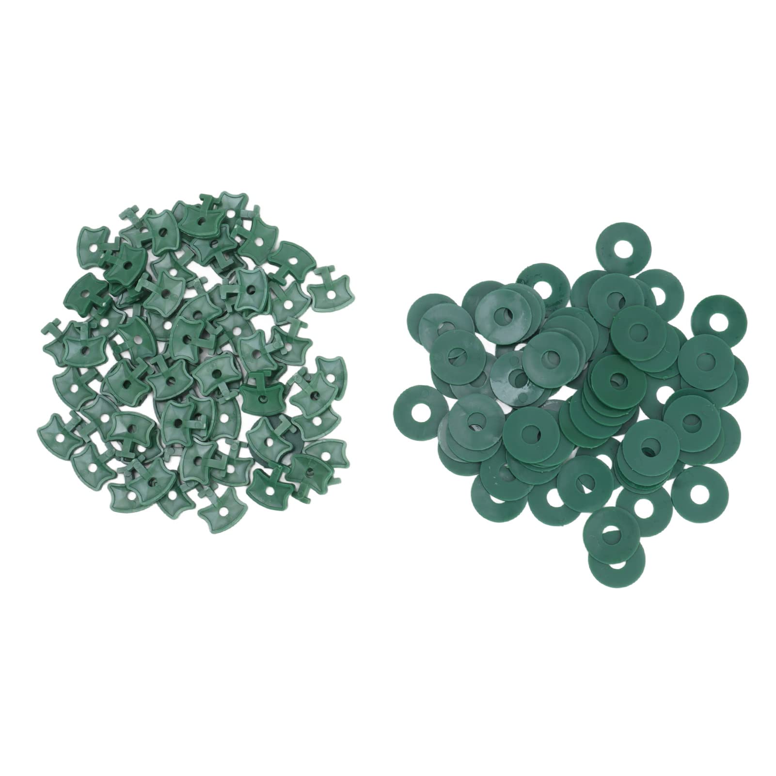 100PCS Greenhouse Clips Plastic Shading Fixing Clips with Washers for Greenhouse Insulation Bubble Netting Wrap Greenhouse Fixing Clips Plastic Greenhouse Shading Clips