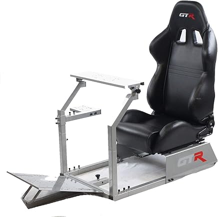 GTR Simulator Gta Model with Real Racing Seat, Driving Simulator Cockpit Gaming Chair with Gear Shifter Mount
