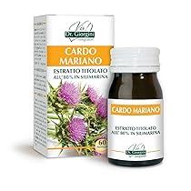 Dr Giorgini Integratore Alimentare, Monocomponenti Erbe Cardo Mariano Estratto Titolato all’80% in Silimarina Pastiglie – 30 g