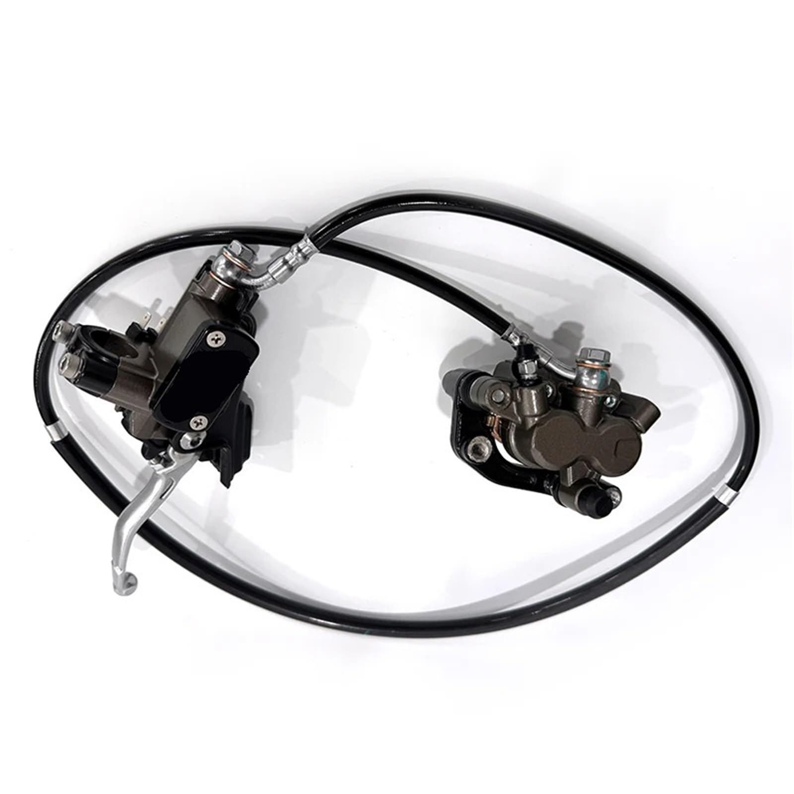 PMAGSYQ Forward Brake Pump Brake Pump Fit for Surron Ultrabee Dirt Bike Rear Brake Assembly Master Cylinder & Caliper Kit