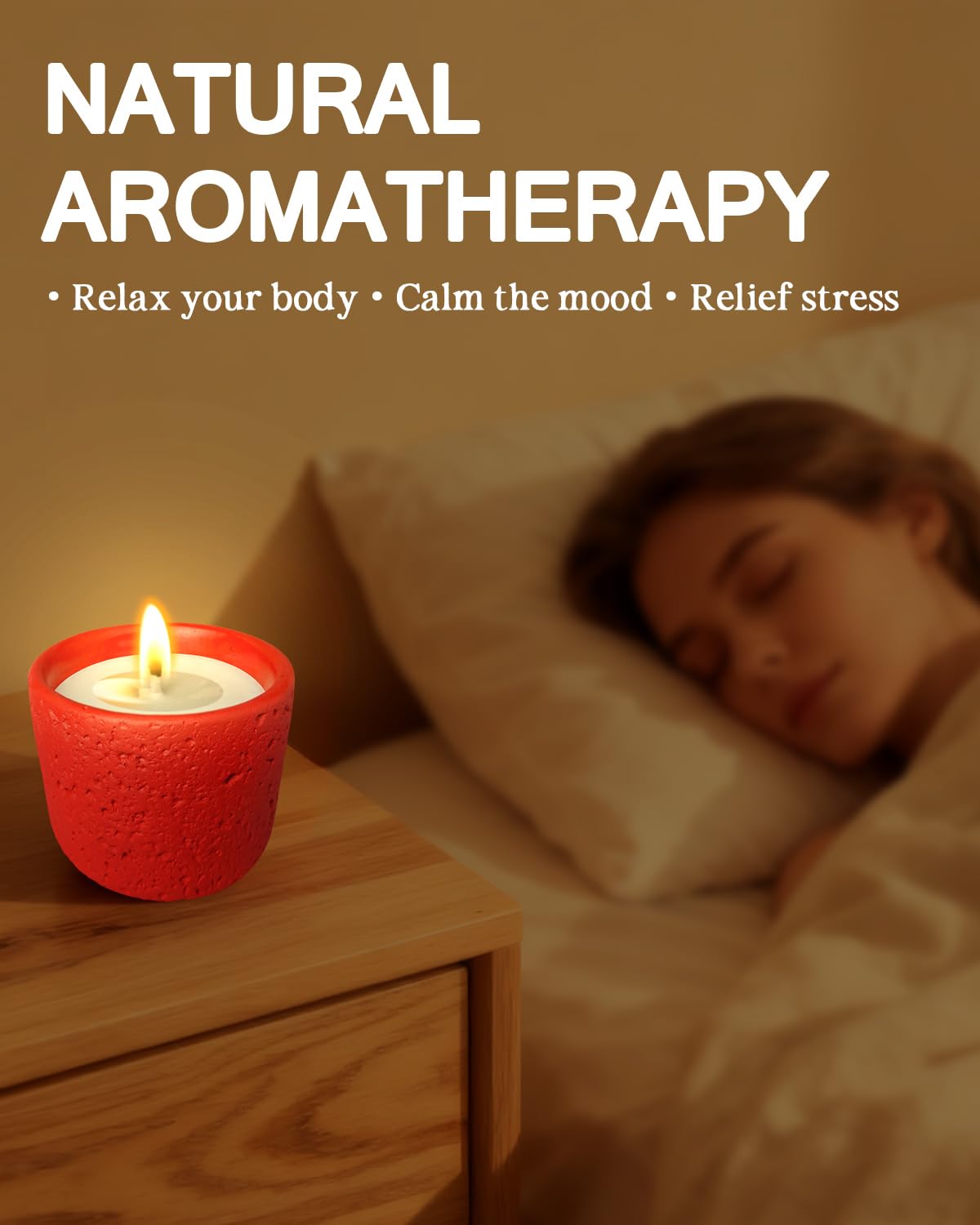 Duftkerzen Set | 4 Set Aromatherapie Kerzen Set | Tragbare Reisekerze | Dekorative Haushaltskerze für Frauen, Mutter, Frau, Freundin | Langlebige Home Duftkerze für Weihnachten, Bad, Yoga