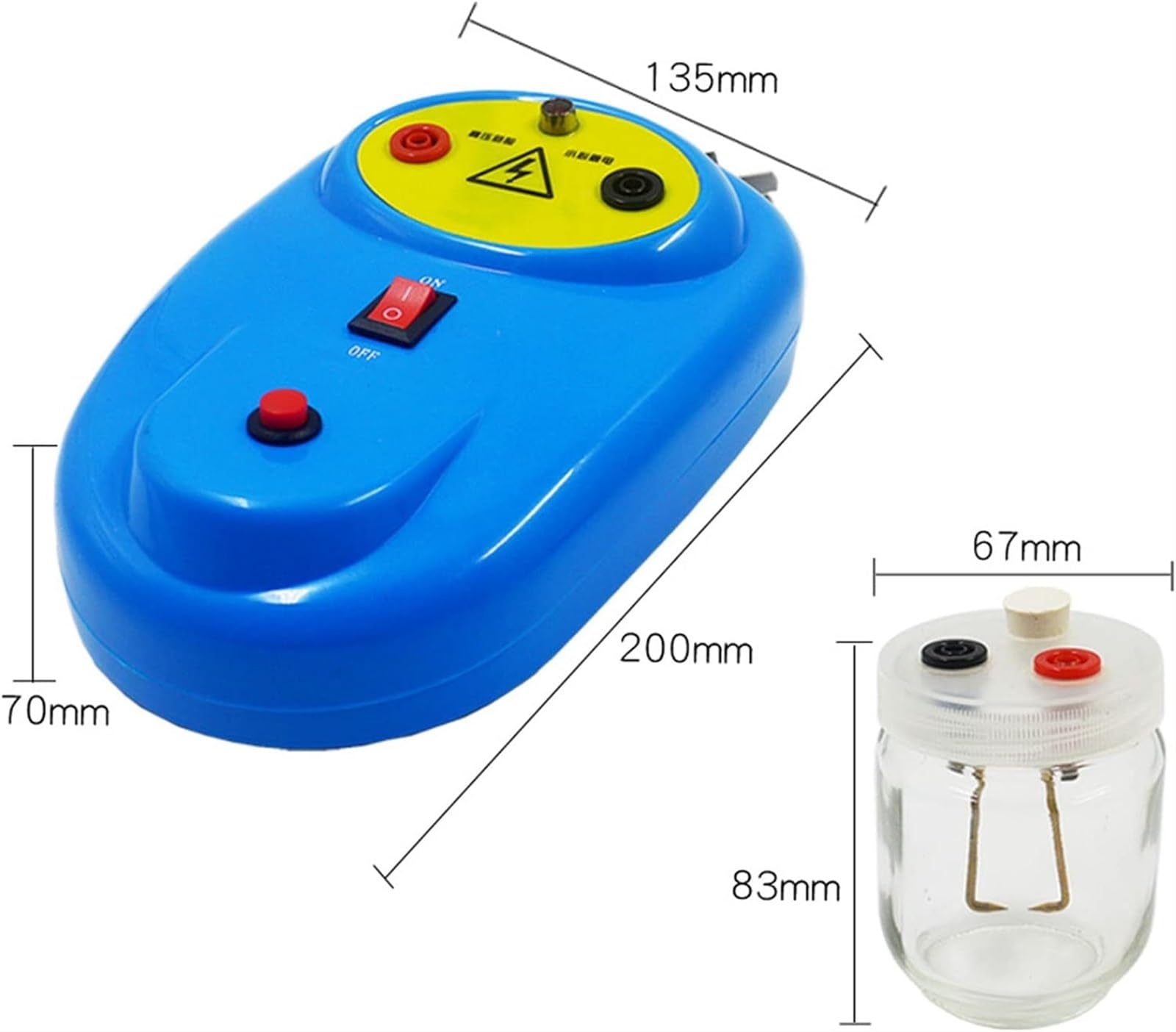 VERIMP Entladungsreaktions-Experiment-Instrument Chemische Experimentierausrüstung Stickstoffdioxid-Produktionsexperiment Chemie-Experiment-Instrument Lehrmittel