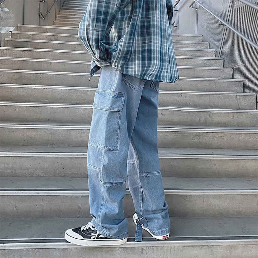 RMGTZ Men Jeans Cargo jeans Wide Leg 