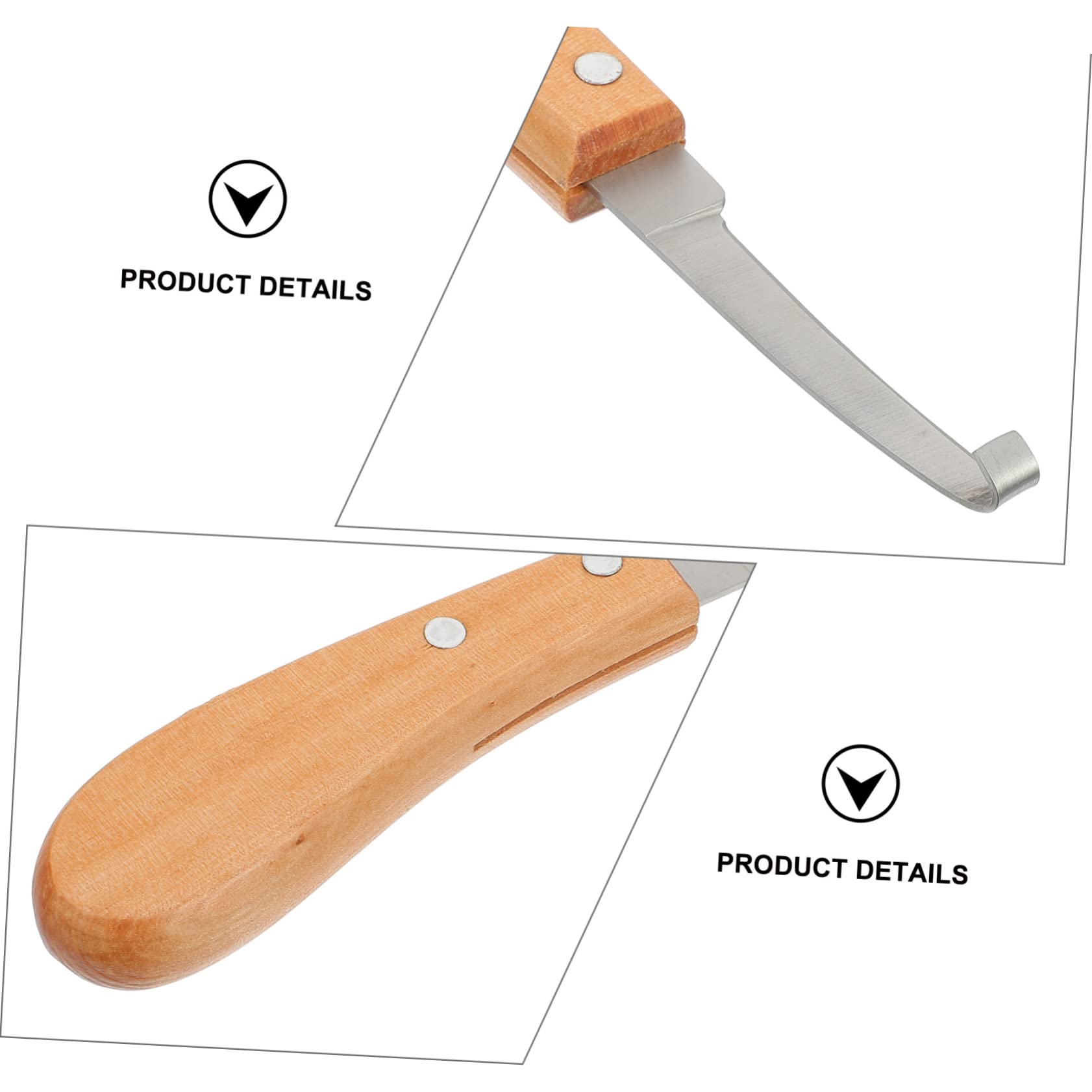3stücke Hufpflege Werkzeug Aus Edelstahl Hufschneider Mit Holzgriff Für Pferde Rinder Schafe Und Ziegen Leicht Und Langlebig Präzise Huftrimmung Für Gleichmäßige Kanten Und