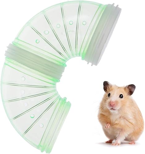 Miniatura 2 de POPETPOP Juego de tubos para hámster, túnel curvo en forma de S, jaula para mascotas, para bricolaje, varios juguetes para hámster, divertido túnel