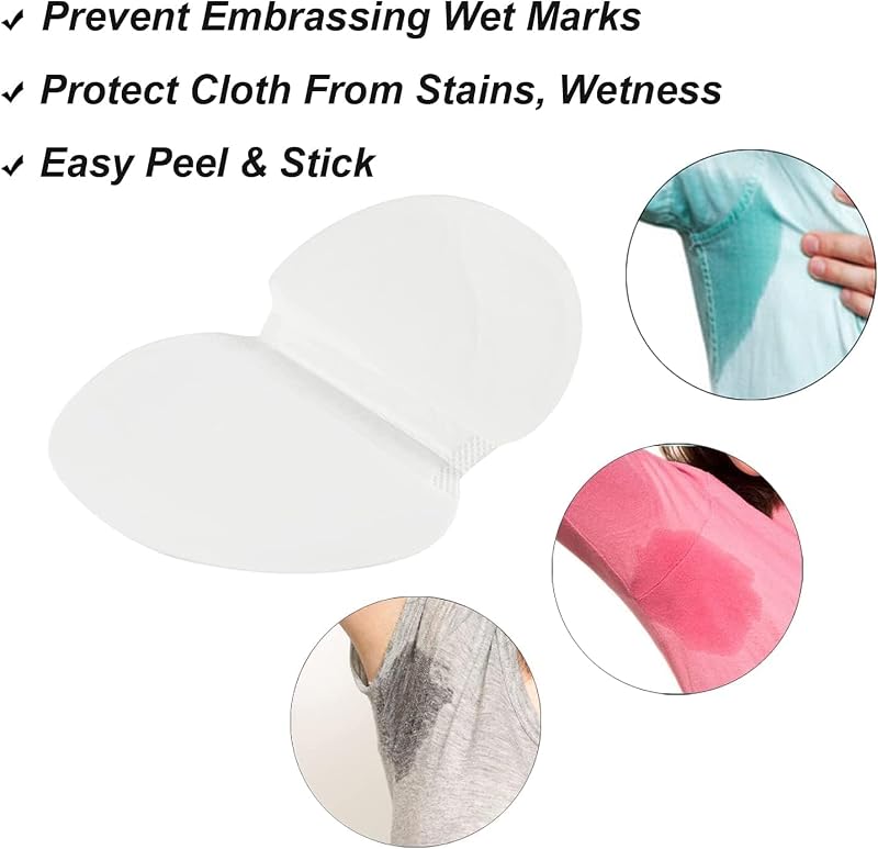 Plan A Underarm Sweat Pads, Premium Quality Anti Hyperhidrosis Pads for Men and Women, Comfortable Unflavored and Invisible with Extra Adhesive, Armpit Protection Without Sweat, Disposable (12)