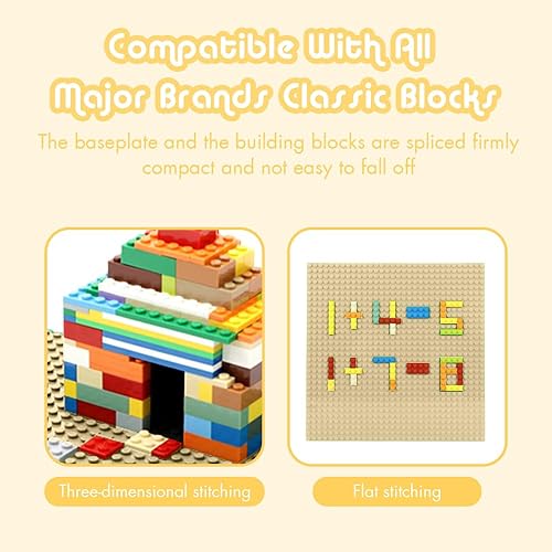 Miniatura 37 de Lekebaby - Placas base clásicas para construcción de ladrillos 100% compatibles con las principales marcas de placas base de 10.0 x 10.0 pulgadas