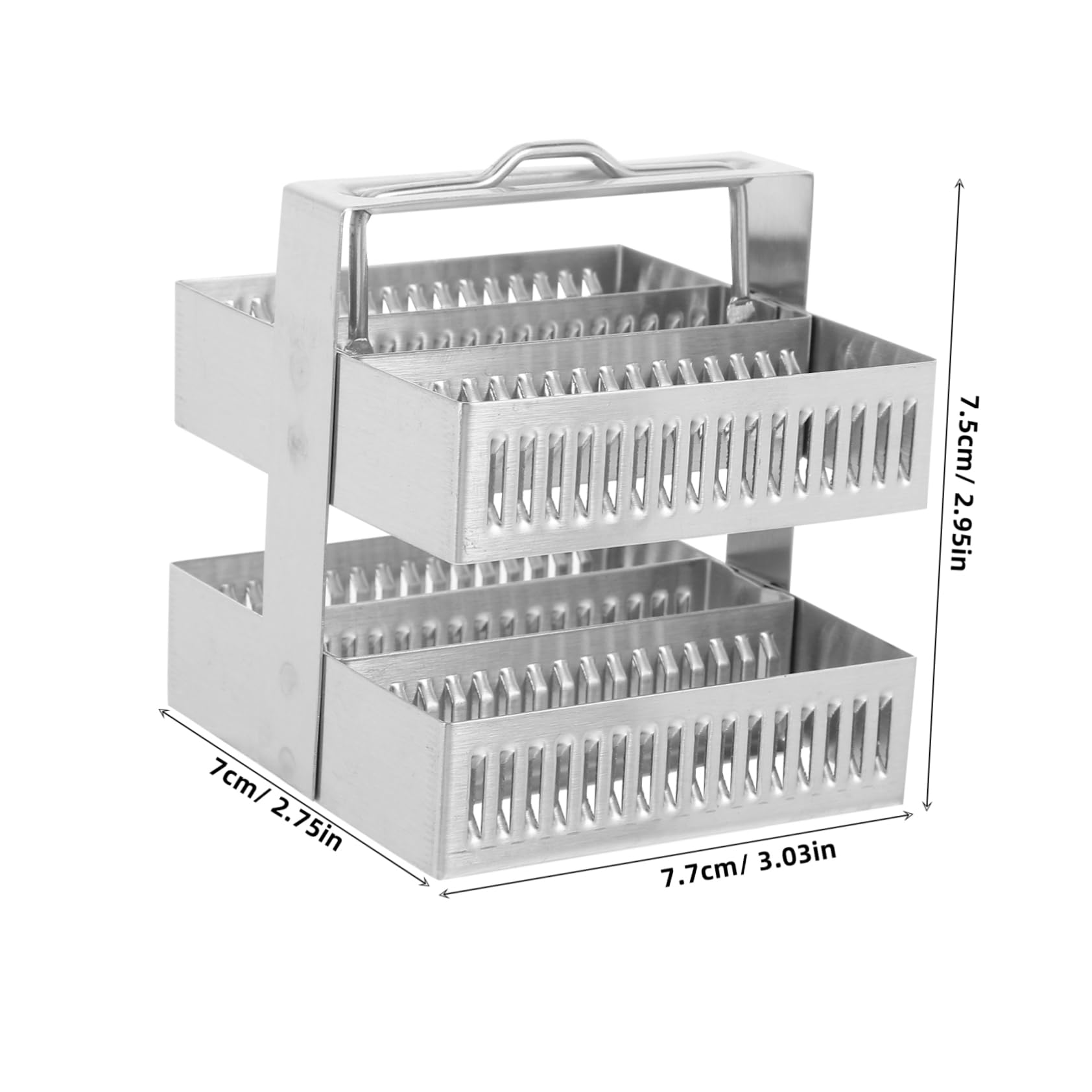STOBAZA Lab Microscope Slides Storage Rack Versatile Staining Rack for Experiments Compact Portable
