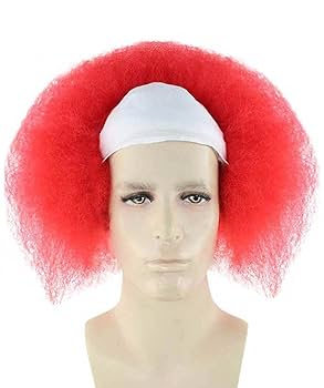 Amazon.co.jp: Wigs2you ハゲ ピエロ 赤髪 怖い 仮装 ゴールデン