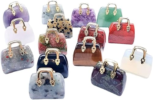 Miniatura 2 de 10 piezas de bolso de cristal escultura tallada a mano piedras curativas cristales curativos en forma de mano piedras de chakra, manualidades para