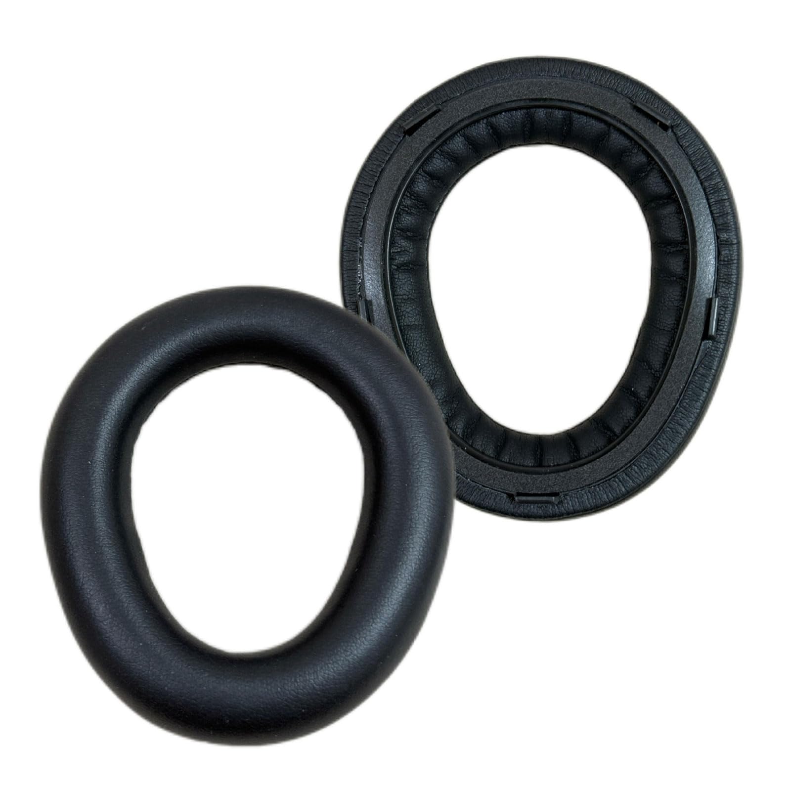1 paio di cuscinetti auricolari in pelle proteica, cuscinetti per le orecchie, in memory foam, per cuffie 300