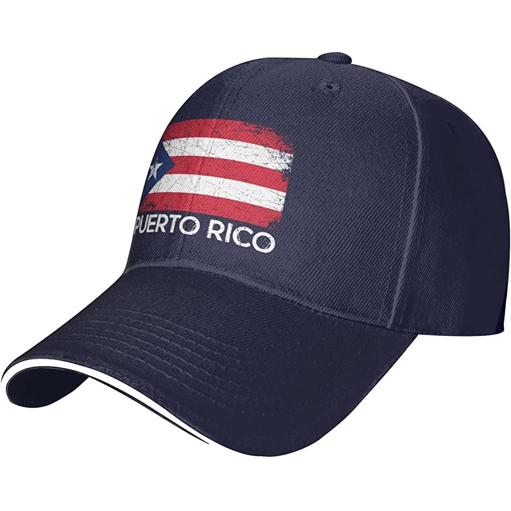 614 Women's 572 Baseball Cap Puerto Rican Flag Vintage Puerto Rico Gift Trucker Caps Unisex Mesh Cap Classic Sport Cap For Outdoor Men Golf