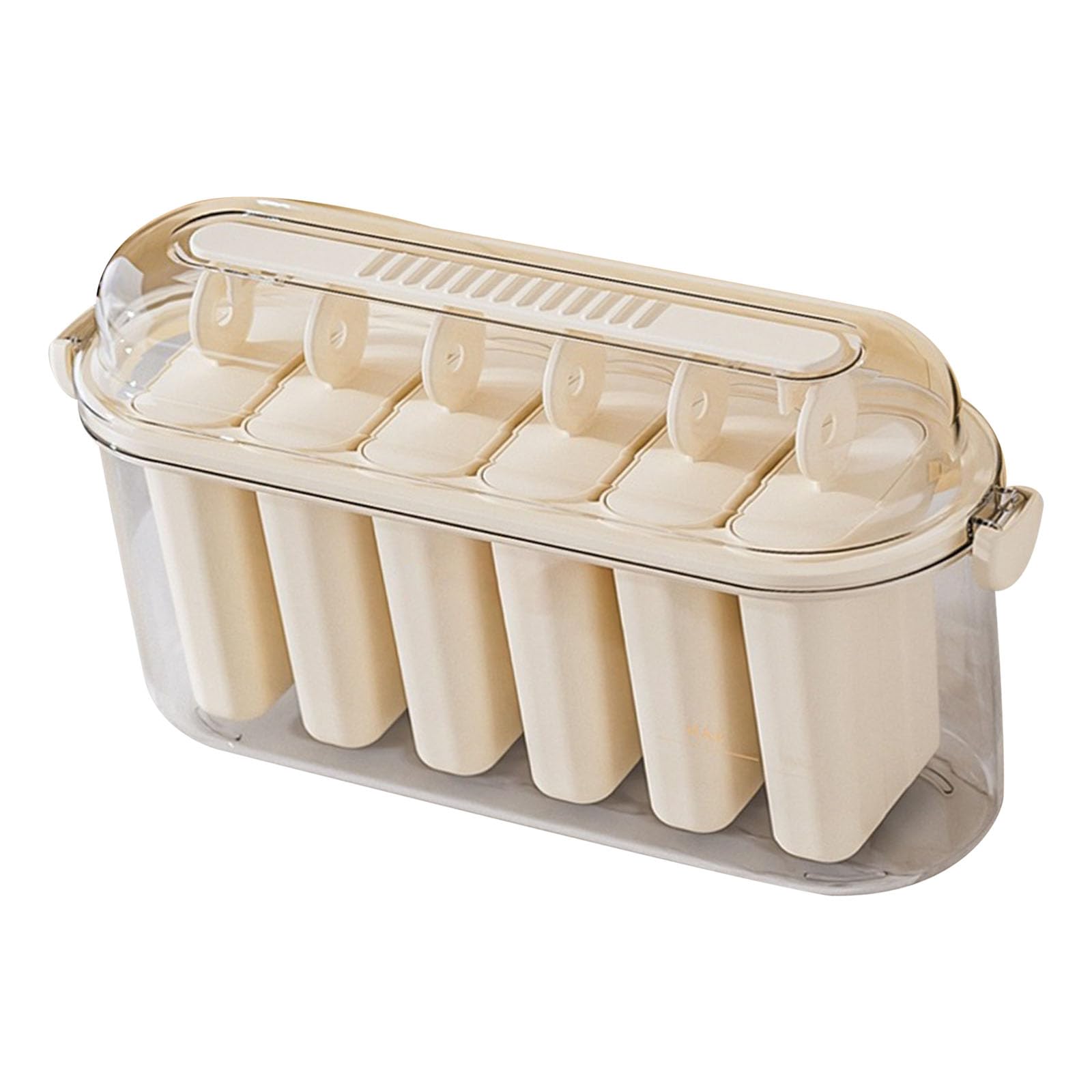 MALSSE 6 Cavity Ice Cream Maker Flexible for Easy Releases and Multiple Supplies Event Ice Milk Maker