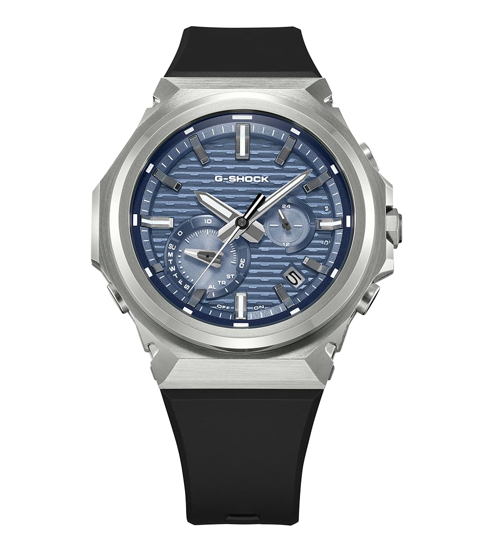 Casio G-Shock GST-B1000-2AER - Reloj para hombre con esfera azul y correa negra