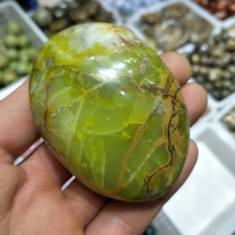 Natürlicher Kristall rau Heilender Aura-Kristall 125 g Wunderschöner natürlicher grüner Opal-Heilstein