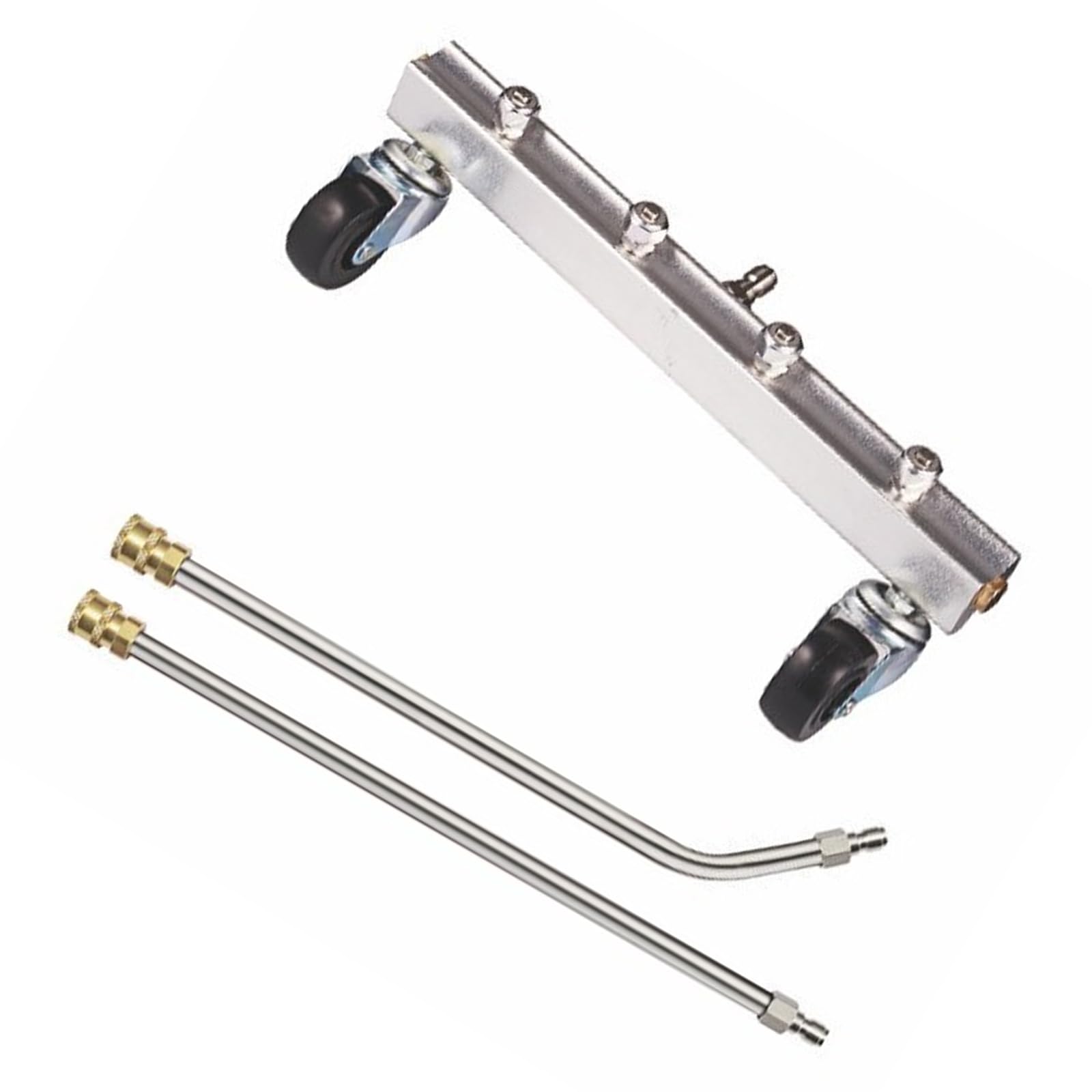 16 ' ' Pressure Washer Undercarriage Cleaner, Water Broom with Extension Wand Under Car Washer Attachment Pressure Undercarriage Cleaner