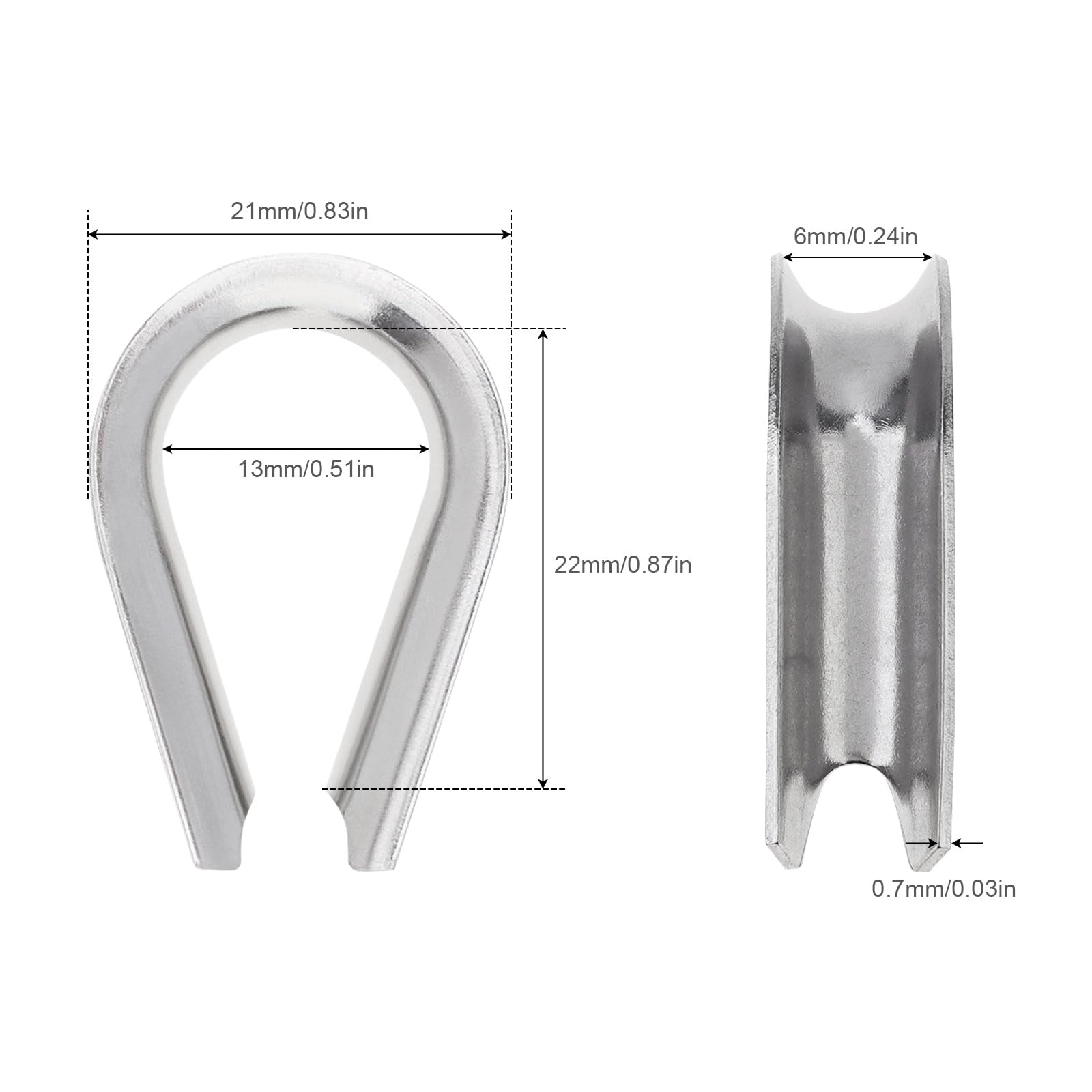 Splicing Loop For Mooring Line Nylon Rope Thimbles For Boats - Durable ...