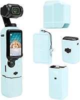 Vista 17 de Funda para Pocket 3, Funda Protectora de Silicona Suave Compatible con DJI Osmo Pocket 3 Creator Combo/para Xtra Muse, Protector de Pantalla Ligero