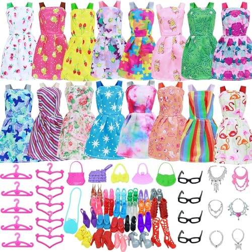 Kit 42 pecas Roupinhas e Acessórios Para Boneca Presente Top Crianca Kids