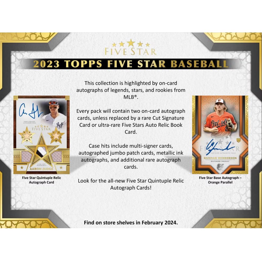 Amazon | 2023 Topps Five Star Baseball Hobby ファイブスター ベース 