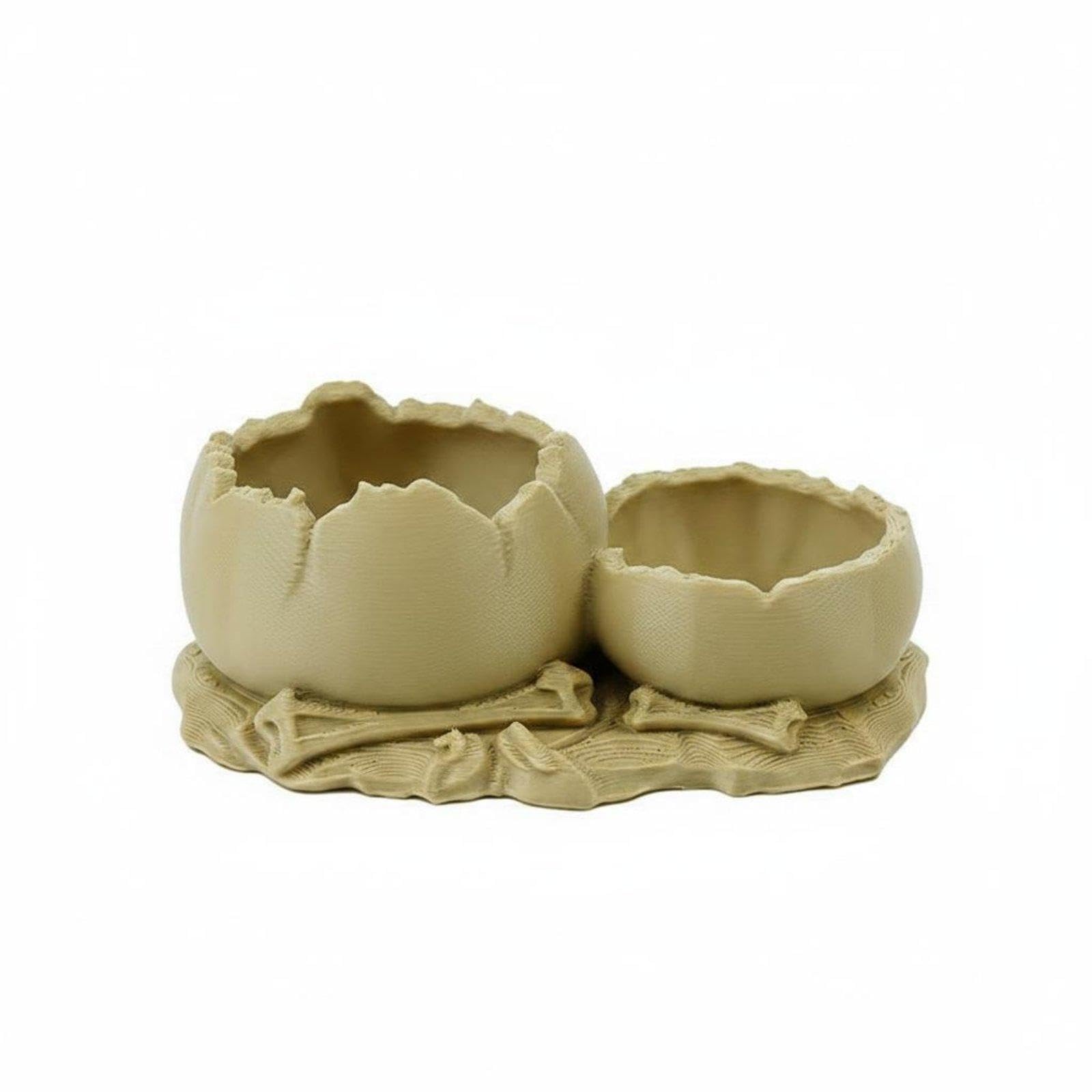 SECRET DESIRE Gecko Feeding Bowl Easy to Clean Gecko Feeding Cup Reusable Reptile Fruit Bowl S Soft Sand Double-image-14