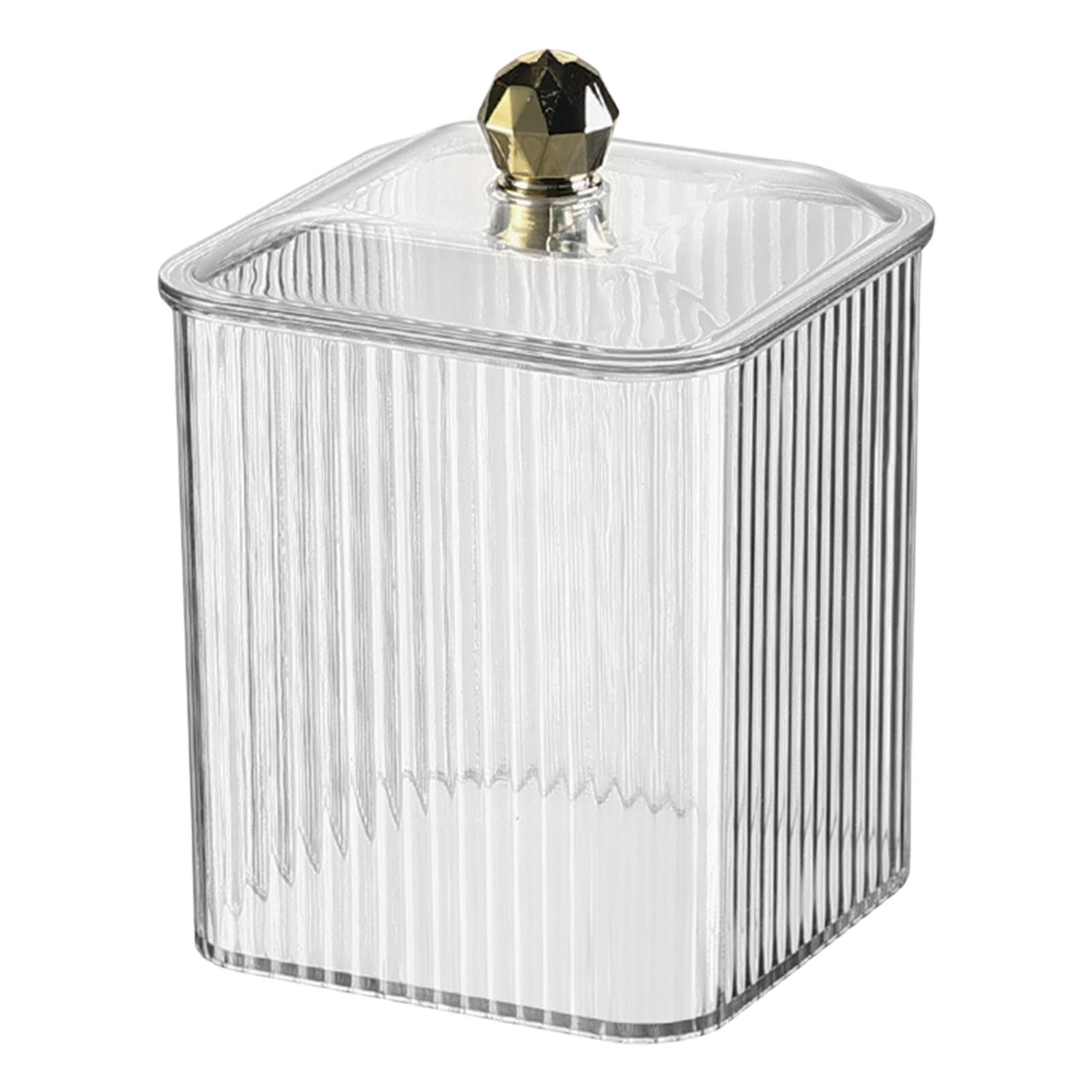 Yhplxyuus Multipurpose Stylish Cotton Swab Dispenser Home Accessory Storage Container with Easy Access Lid for Organization Bathroom Accessorie