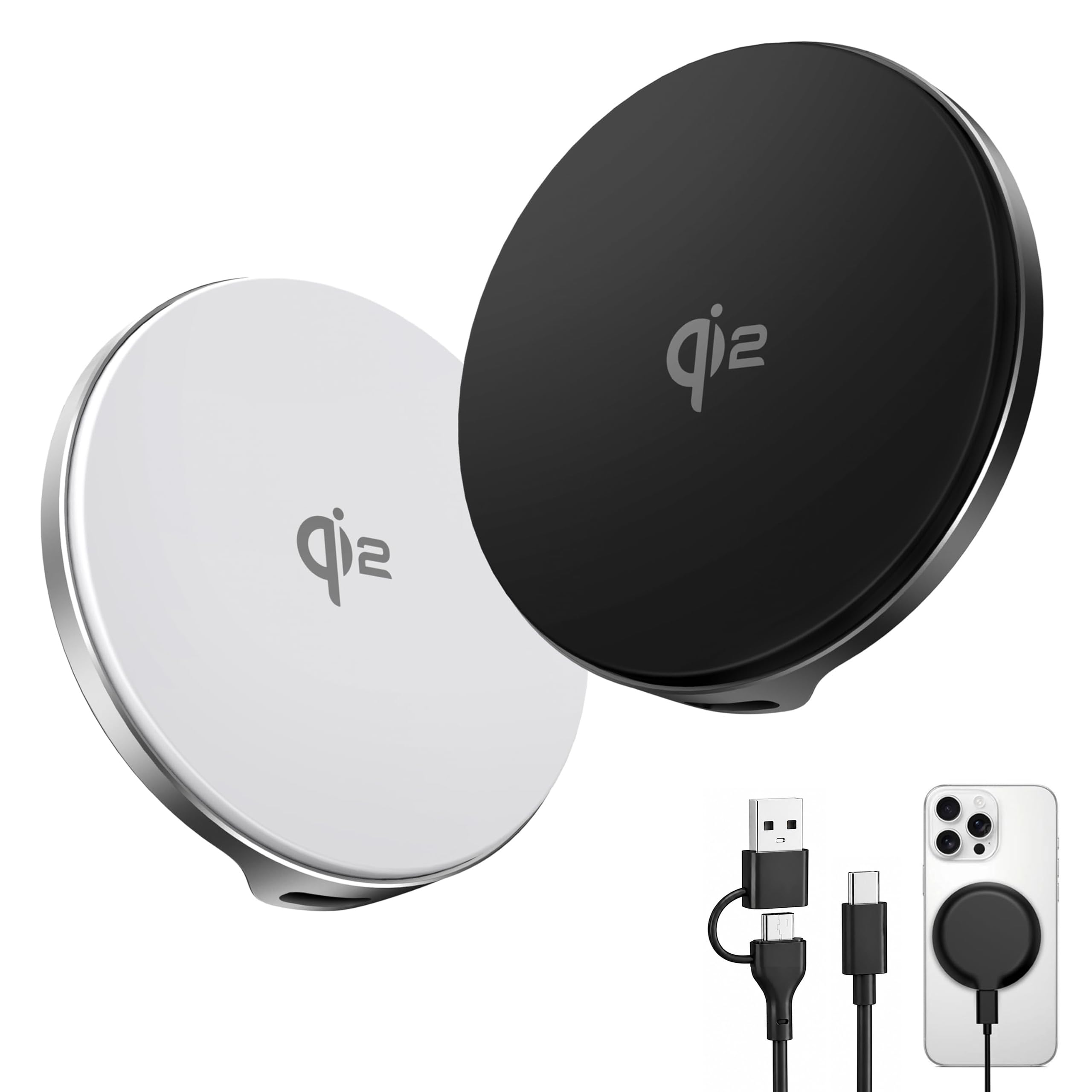 Amazon.co.jp: 最新Qi2 ワイヤレス充電器【15W急速充電×放熱重視