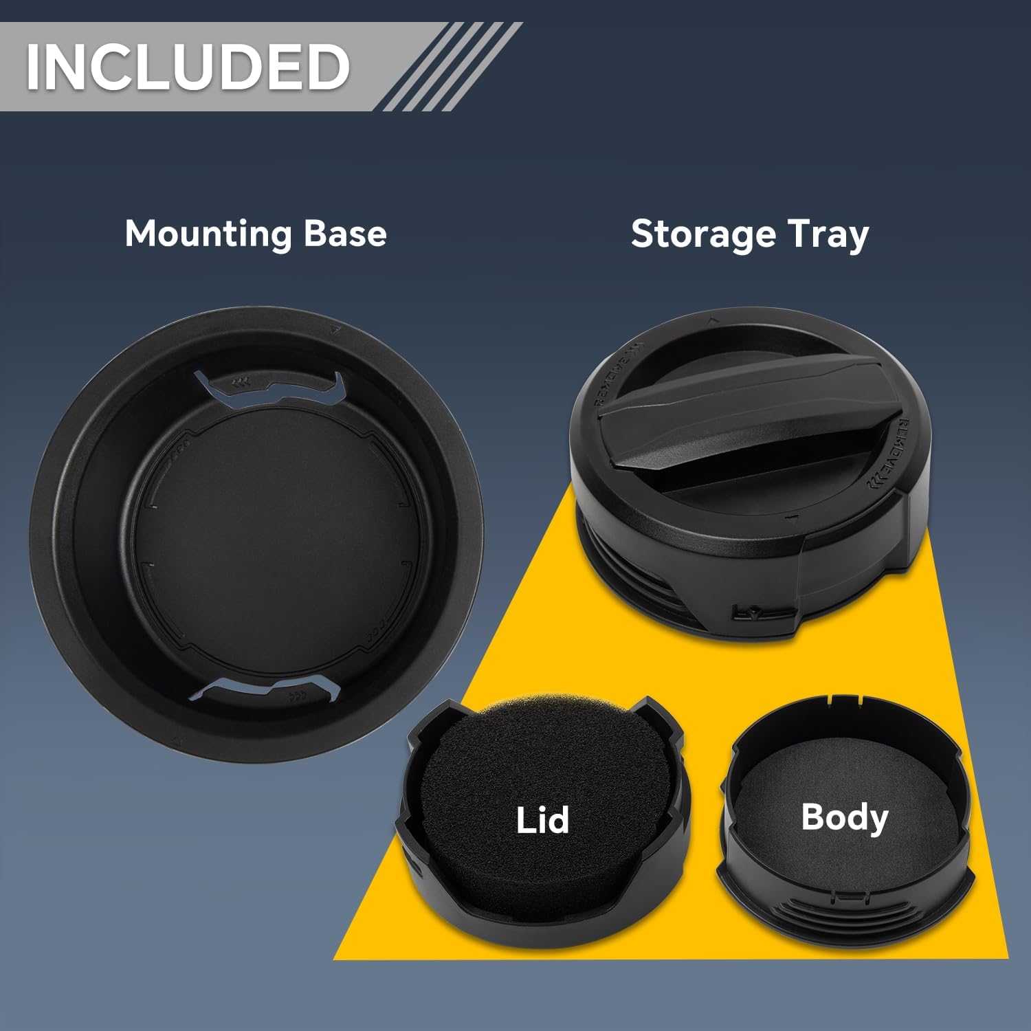 Driver Side Dash Storage Case Compatible with 2024-26 Toyota Tacoma 4Runner, 2026 RAV4 Woodland Replace PT944-35242