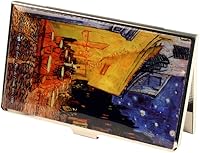 Vista 14 de Tarjetero negro de nácar para tarjetas de visita con bolsillo con bloqueo RFID, tarjeta de identificación de crédito, tarjetero de metal de acero