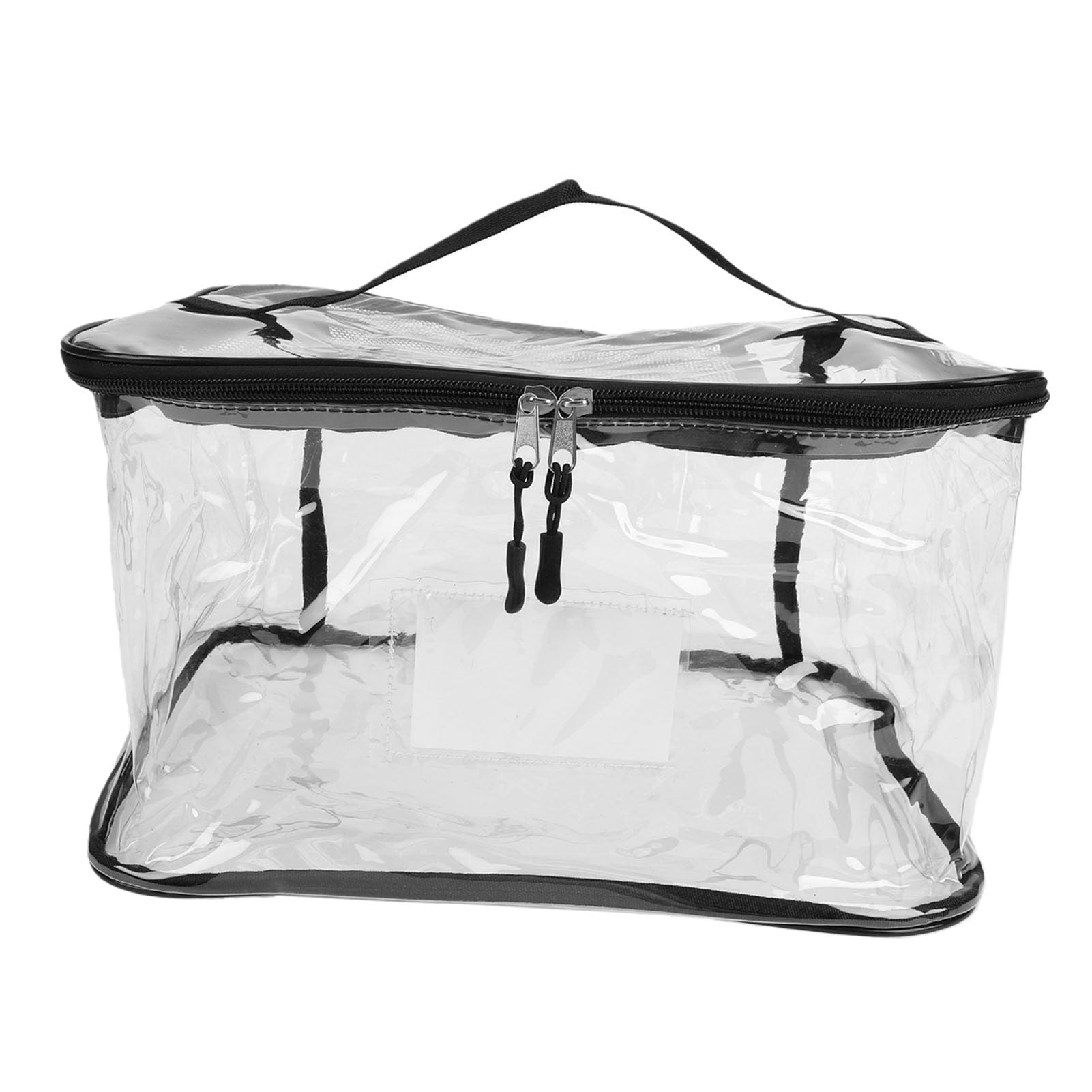 YUYTE Bolsa de Almacenamiento de Juguetes Transparente Organizador de Bloques de Construcción para Niños con Asas con Cremallera a Prueba de Polvo de PVC Transparente para Juguete