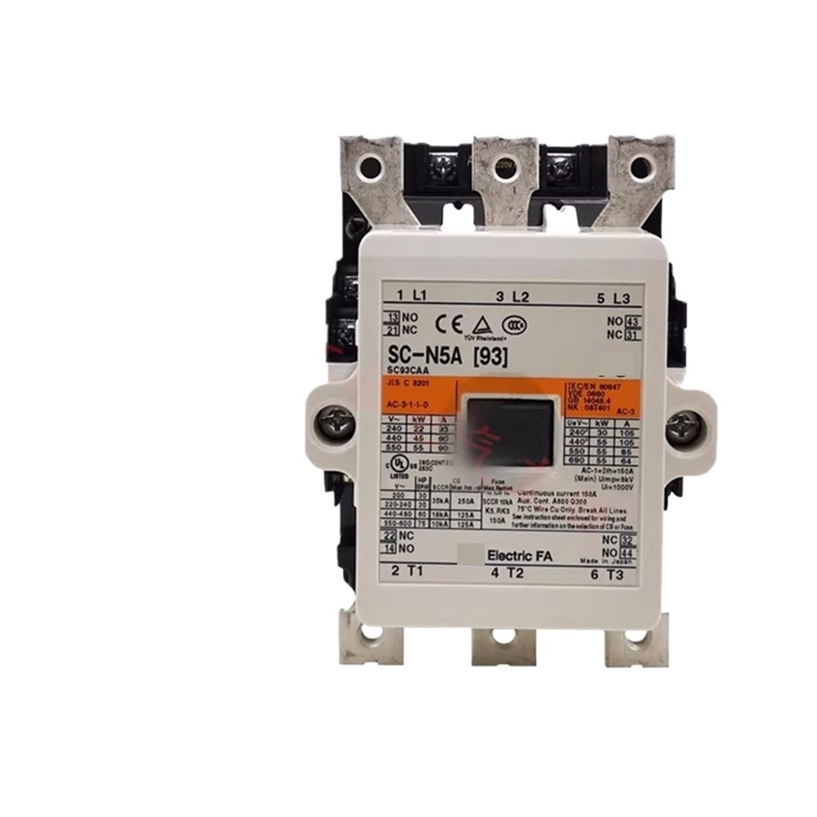 HKYPCOKVK AC Contactor SC-N1 SC-N2 SC-N2S SC-N3 SC-N4 SC-N5A SC-N5 SC-5-1 AC110V AC220V AC380V(Ac380v,SC-N5A)