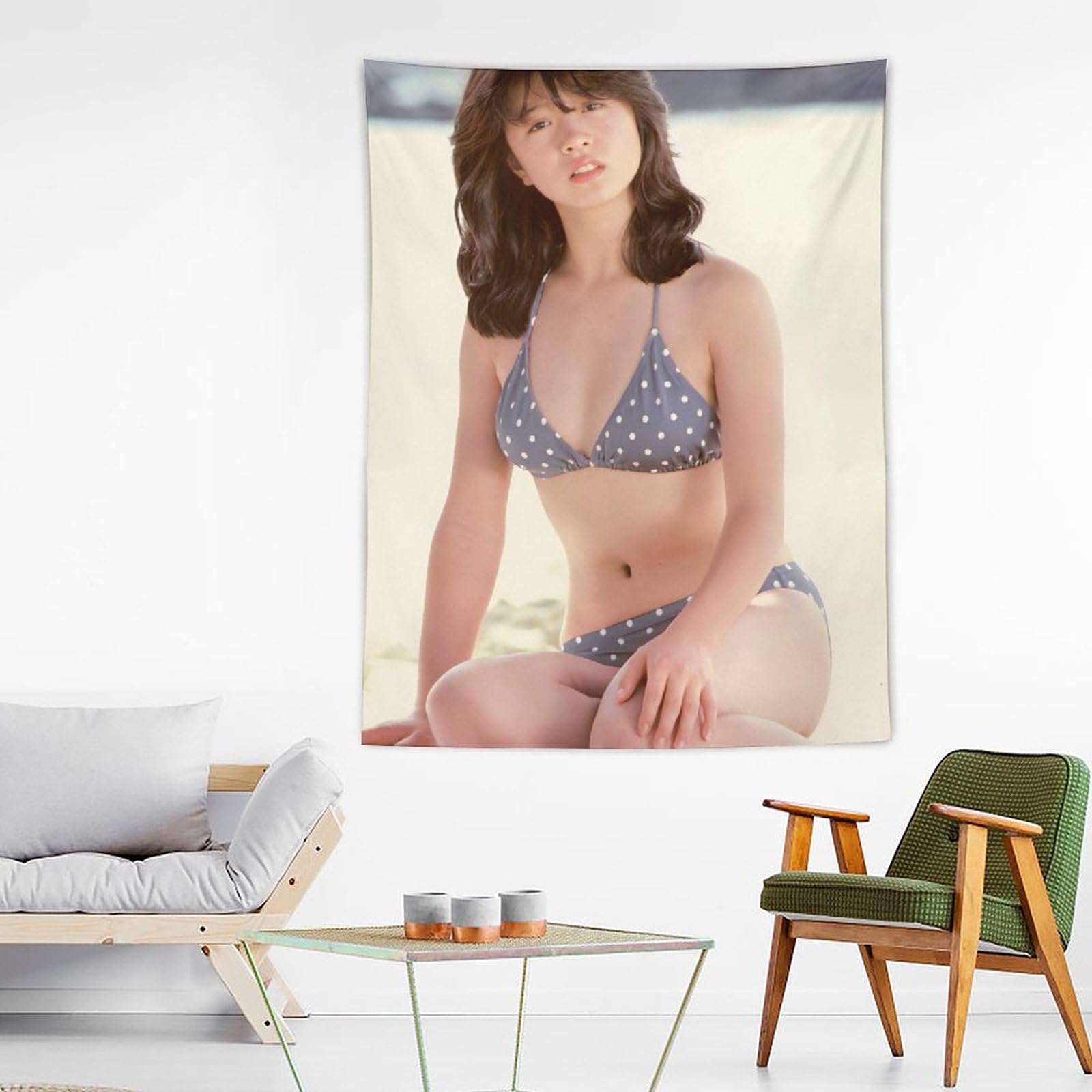Amazon.co.jp: 中森明菜写真ビキニ壁飾りポスター タペストリー