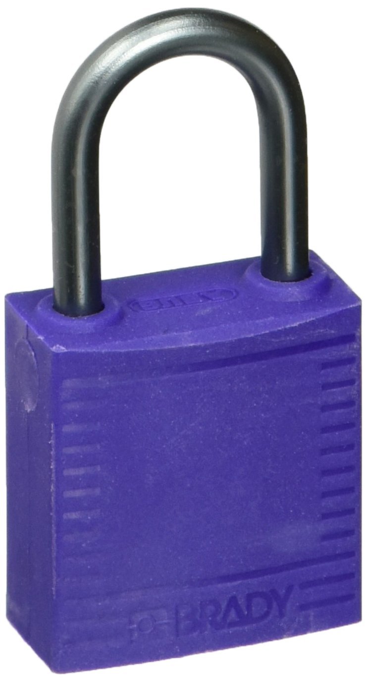 Brady143164 Compact Safety Lock, Purple