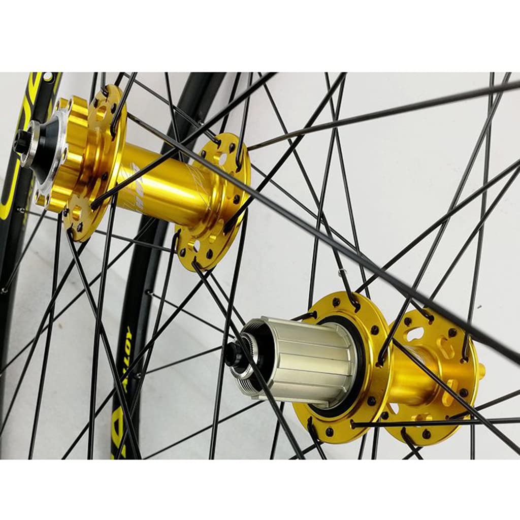 ZFF Bicicletta da Montagna Ruote 26/27.5/29 Pollici Freni A Disco Doppio Muro Cerchio MTB Ruote di Montagna Rilascio Rapido per 7/8/9/10/11/12 velocità Cassetta Ruota Libera