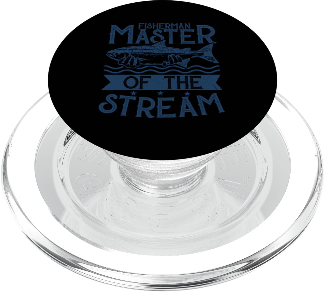 Sarcastic Fishing Puns Fisherman Master of the Stream PopSockets PopGrip for MagSafe