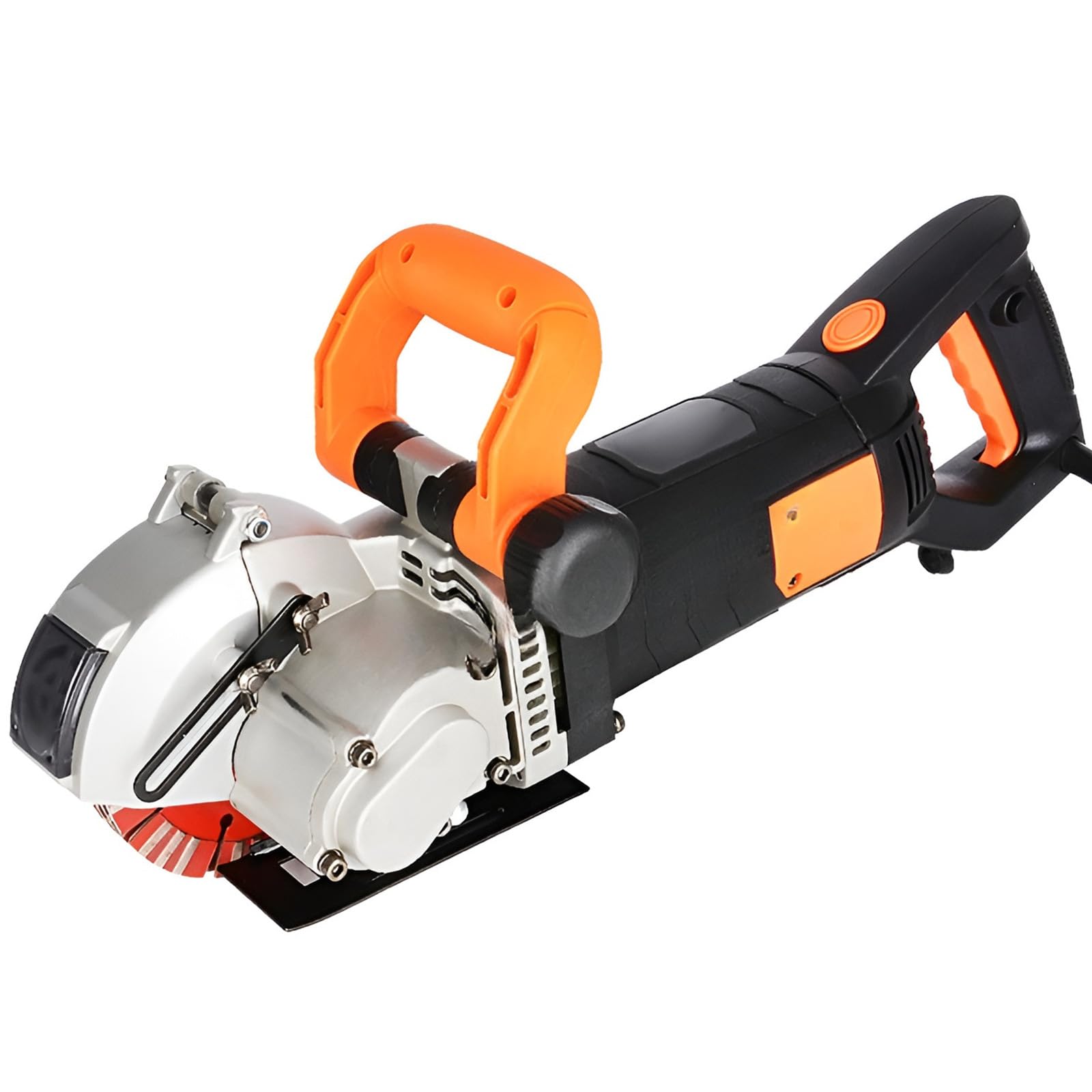 FHRKA 4800W Electric Wall Chaser, Wall Groove Cutting Machine, with Water Pump and 133mm Dia Saw Blades, 42mm Maximum Cutting Depth