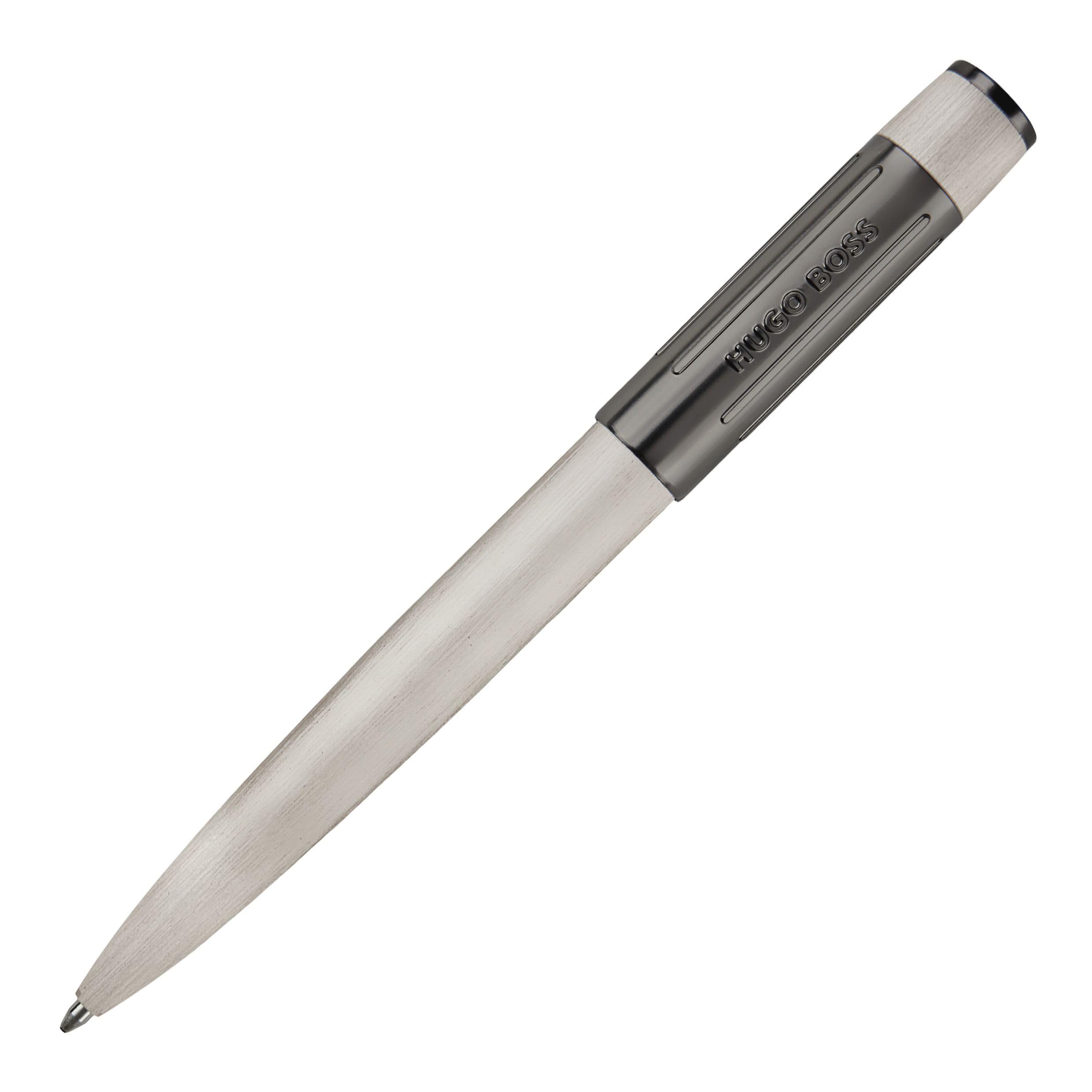BOSS Hugo - Bolígrafo Gear Ribs (Chrome)