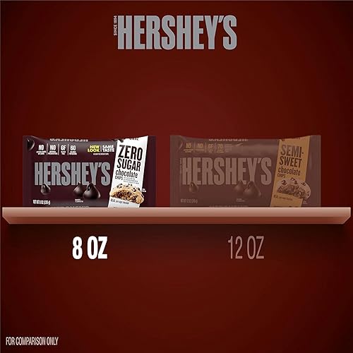 Miniatura 6 de Hershey - Chips de chocolate sin azúcar para hornear, bolsas de 8 onzas, paquete de 4, deliciosas para hornear o comer, haz dulces que a todos les