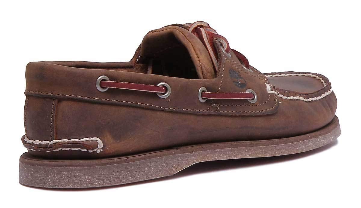 Timberland Classic 2 Eye, Scarpe da Barca Uomo, Marrone Gaucho Roughcut Smooth, 41 EU