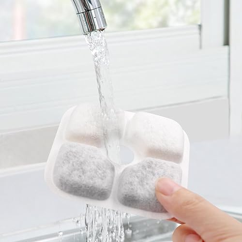Miniatura 4 de Reemplazo de filtros de fuente para mascotas compatibles con fuente de agua para gatos, filtros de resina de intercambio iónico de carbono (16)