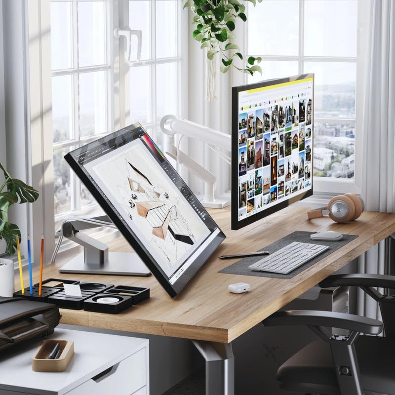 Image of ALOGIC Clarity Fold Touch 27 inch 4K UHD Touchscreen Monitor with Fold Stand, USB-C with 65W Power Delivery, Built-in Webcam, Multi-Touch Display, HDMI & USB Hub - Compatible with Mac & Windows