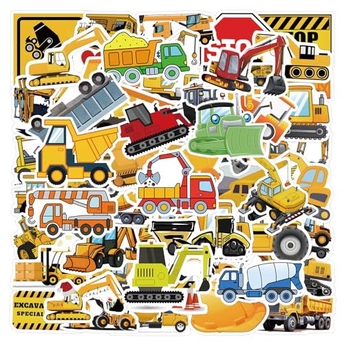 105 Pack Construction Stickers Funny Truck Stickers Digger Decal