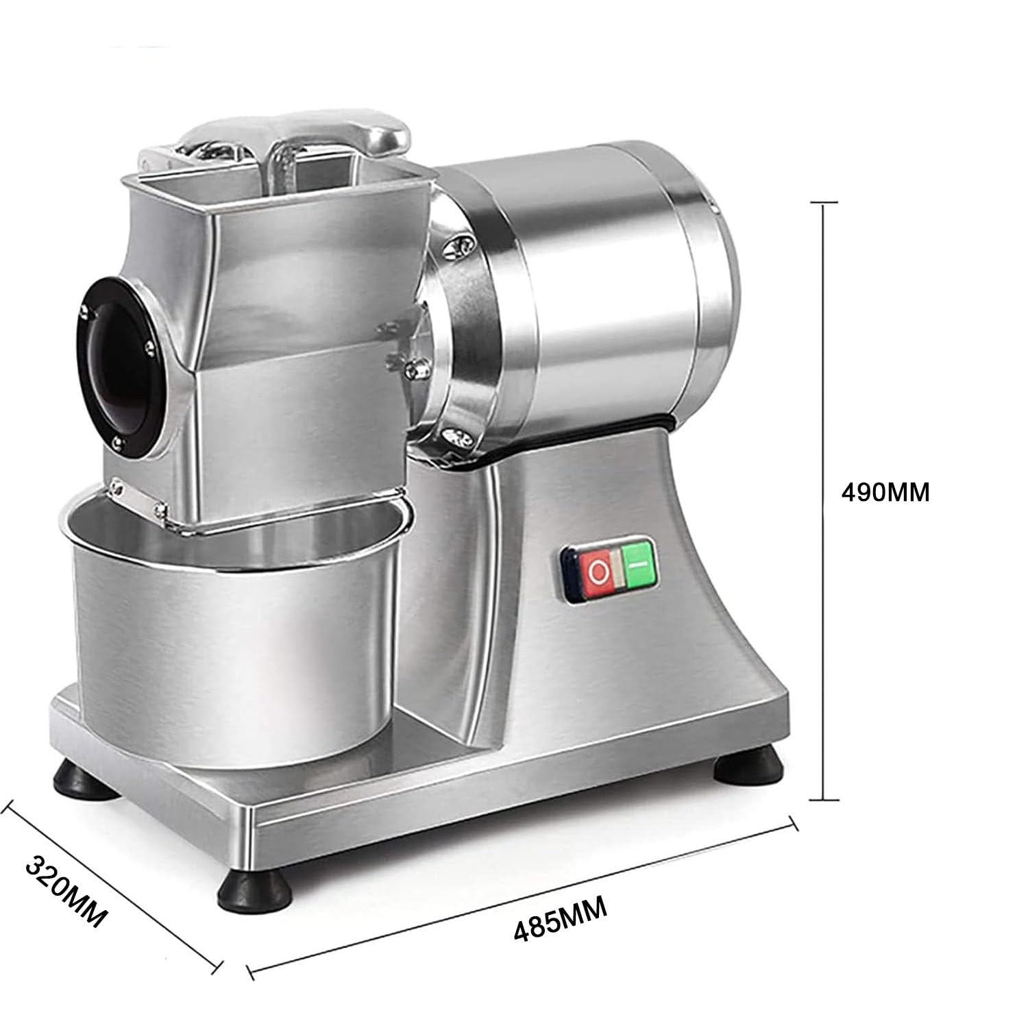 Rallador Queso Comercial,Trituradora Migas Pan,con Motor Potente 550 W/0,75 HP,Alto Rendimiento 40 Kg/H,Seguridad para Salud Y Bajo Nivel Ruido,para Mantequilla,Migas Salvado De Pan