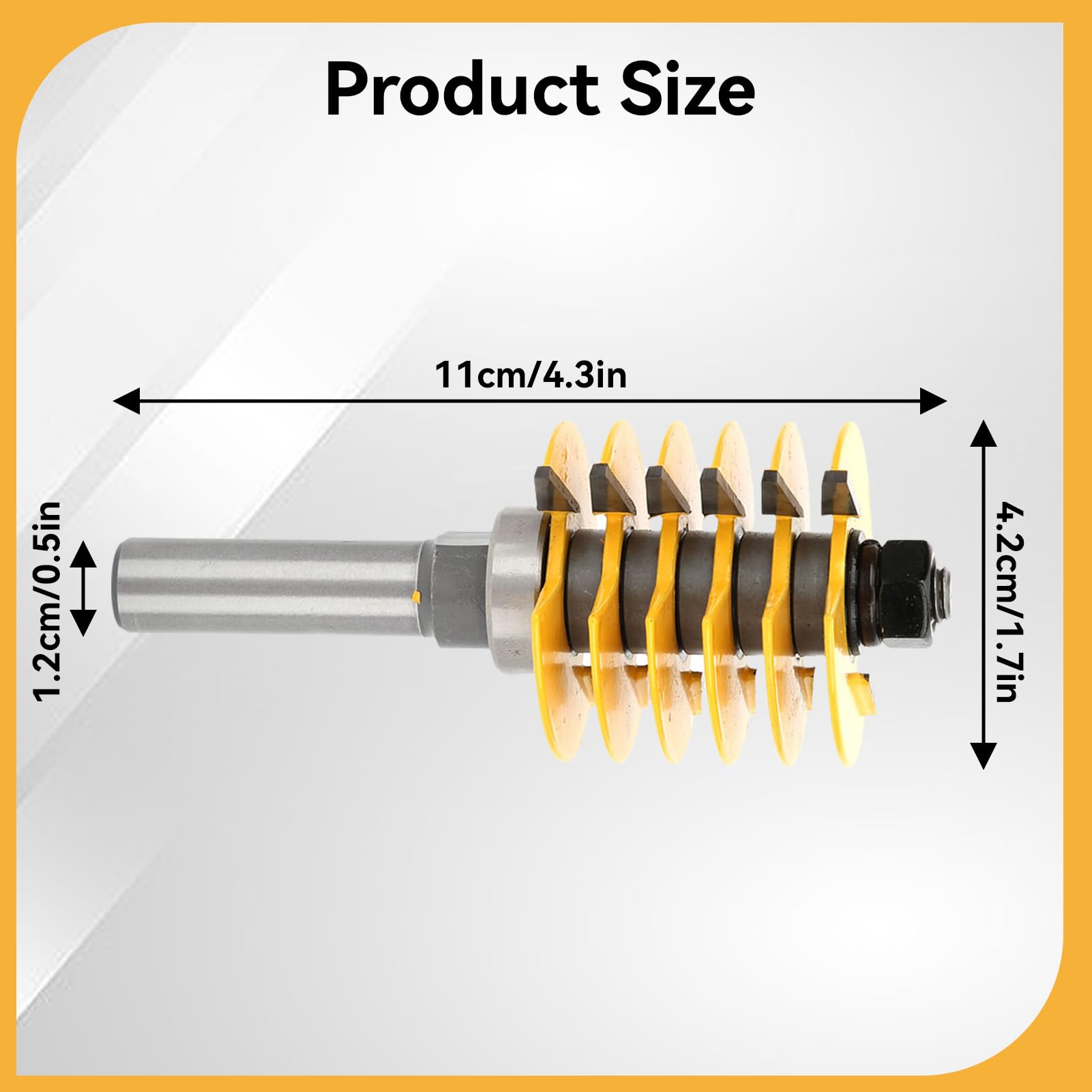 Broca de enrutador para juntas de dedos de 1/2 pulgada, cortador de fresado de dedos para carpintería, Broca reversible para juntas de pegamento para dedos, herramienta para trabajar la madera
