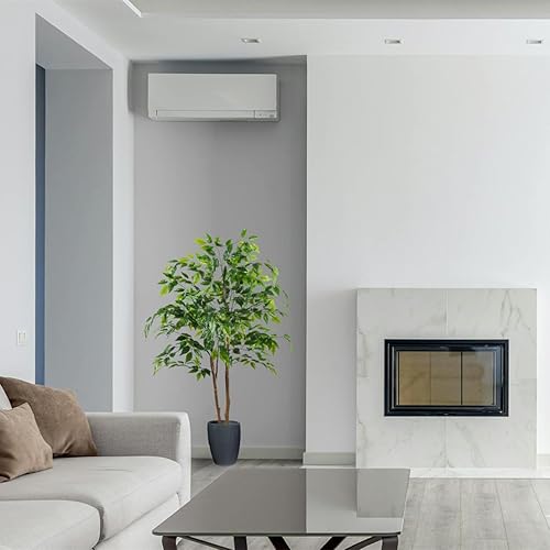 Miniatura 5 de Warmplants Palmera artificial, planta de palma areca falsa de 6 pies con canasta, plantas tropicales de imitación Dypsis Lutescens para interiores y